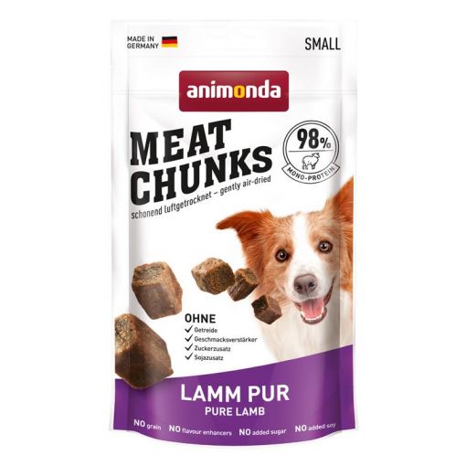 Animonda Snack Meat Chunks Lamm pur 60g (Menge: 8 je Bestelleinheit)