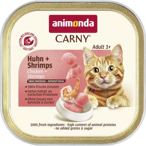 Animonda Cat Carny Adult Huhn & Shrimps 85g (Menge: 32 je Bestelleinheit) Animonda Cat Carny Adult Huhn & Shrimps 85g (Menge: 32 je Bestelleinheit)