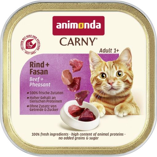 Animonda Cat Carny Adult Rind & Fasan 85g (Menge: 32 je Bestelleinheit) Animonda Cat Carny Adult Rind & Fasan 85g (Menge: 32 je Bestelleinheit)