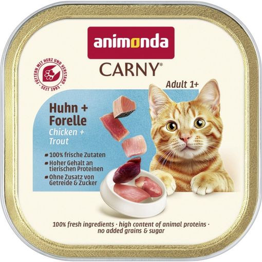 Animonda Cat Carny Adult Huhn & Forelle 85g (Menge: 32 je Bestelleinheit) Animonda Cat Carny Adult Huhn & Forelle 85g (Menge: 32 je Bestelleinheit)