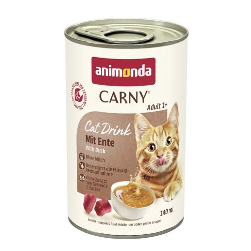 Animonda Cat Carny Drink Adult mit Ente 140ml (Menge: 12 je Bestelleinheit) Animonda Cat Carny Drink Adult mit Ente 140ml (Menge: 12 je Bestelleinheit)