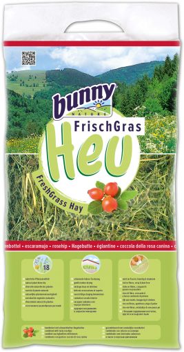 Bunny FrischGras Heu Hagebutten 500 g