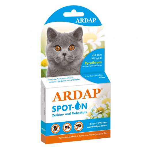 Ardap Spot-On für Katzen über 4 kg   3 x 0.8 ml