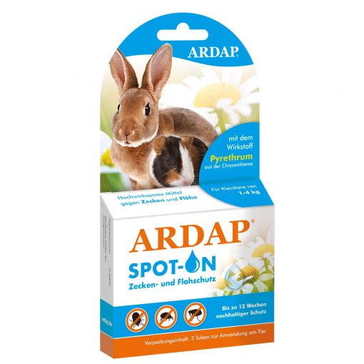 Ardap Spot-On für Kleintiere 1-4 kg 3 x 0.4 ml