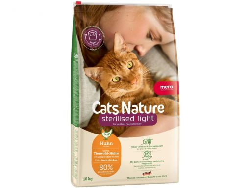 Mera Cat Nature Sterilized / Light Huhn 10kg