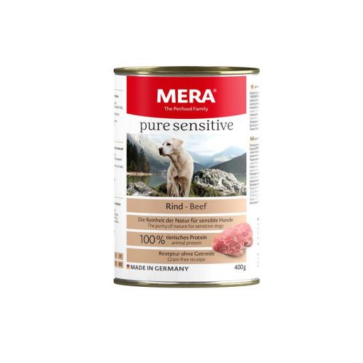 Mera Dog Pure Sensitive Meat Rind 400g-Dose (Menge: 6 je Bestelleinheit)