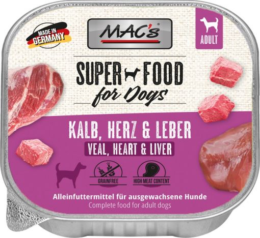 MACs Dog Kalb, Herz & Leber 150g (Menge: 10 je Bestelleinheit)