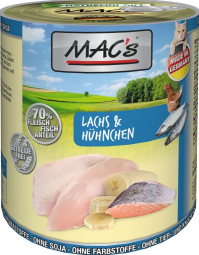 MACs Cat Lachs & Hühnchen  800g (Menge: 6 je Bestelleinheit)