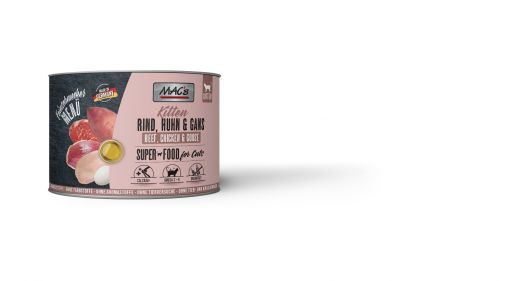 MACs Cat Feinschmecker Kitten Rind, Huhn & Gans Dose 200 g (Menge: 6 je Bestelleinheit)