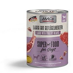 MACs Dog Lamm mit Geflügelherzen 800g (Menge: 6 je Bestelleinheit)