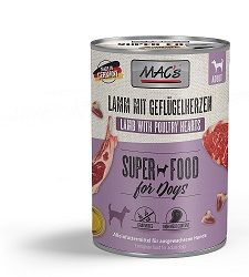 MACs Dog Lamm mit Geflügelherzen 400g (Menge: 6 je Bestelleinheit)