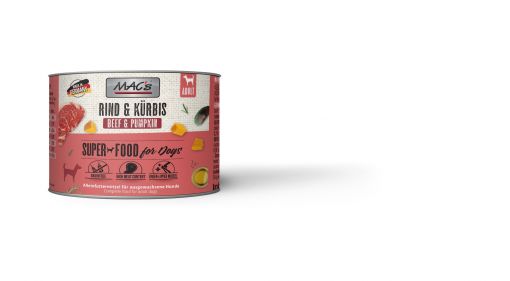 MACs Dog Rind & Kürbis 200g (Menge: 6 je Bestelleinheit)