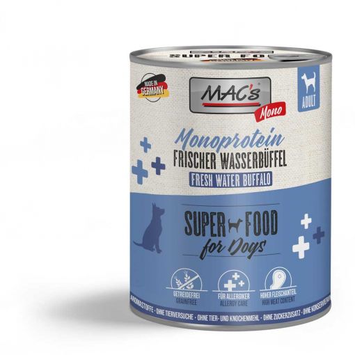 MACs Dog Mono Wasserb&uuml;ffel 800g (Menge: 6 je Bestelleinheit)