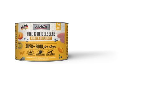 MACs Dog Pute & Heidelbeeren 200g (Menge: 6 je Bestelleinheit)