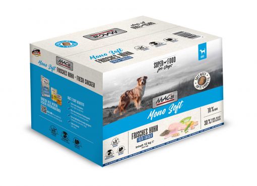 MACs Dog Mono Soft Frisches Huhn 12 kg MACs Dog Mono Soft Frisches Huhn 12 kg