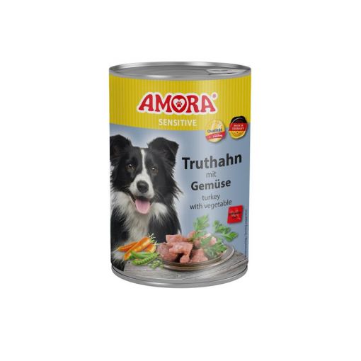 AMORA Dog Sensitive Truthahn & Gemüse 400g (Menge: 6 je Bestelleinheit)