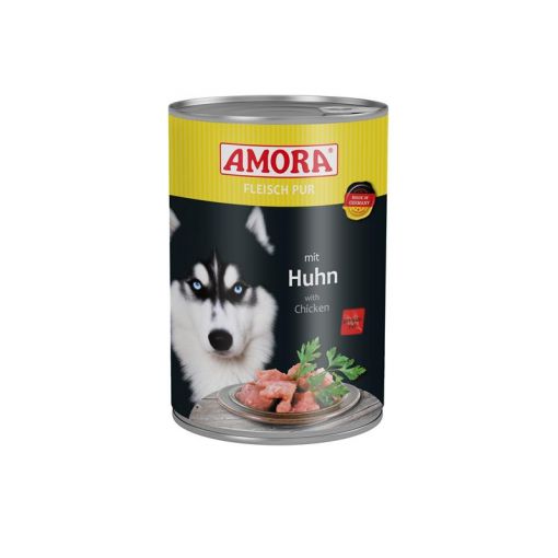 AMORA Dog Fleisch Pur getreidefrei Huhn 400g (Menge: 6 je Bestelleinheit)