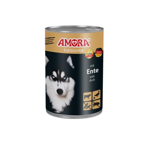 AMORA Dog Fleisch Pur Ente 400g (Menge: 6 je Bestelleinheit)