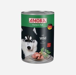 AMORA Dog Fleisch Pur Wild 400g (Menge: 6 je Bestelleinheit)