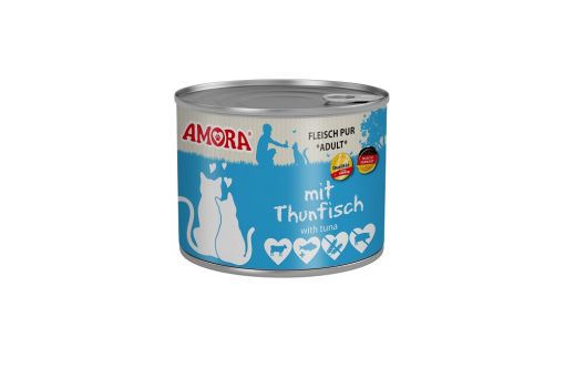 AMORA Cat Fleisch Pur mit Thunfisch 200g (Menge: 6 je Bestelleinheit)