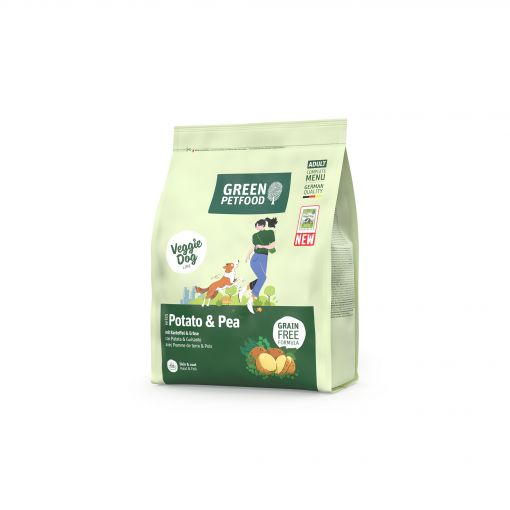Green Petfood Dog Potato & Pea 900 g (Menge: 5 je Bestelleinheit) Green Petfood Dog Potato & Pea 900 g (Menge: 5 je Bestelleinheit)