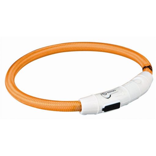 Trixie Flash Leuchtring USB orange XS-S 35 cm/7 mm