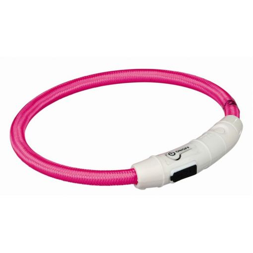 Trixie Flash Leuchtring USB pink XS-S 35 cm/7 mm