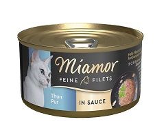 Miamor Dose Feine Filets Thunfisch Pur in Sauce 85g (Menge: 24 je Bestelleinheit)
