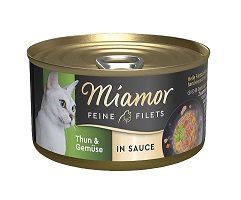 Miamor Dose Feine Filets Thunfisch & Gemüse in Sauce 85g (Menge: 24 je Bestelleinheit)