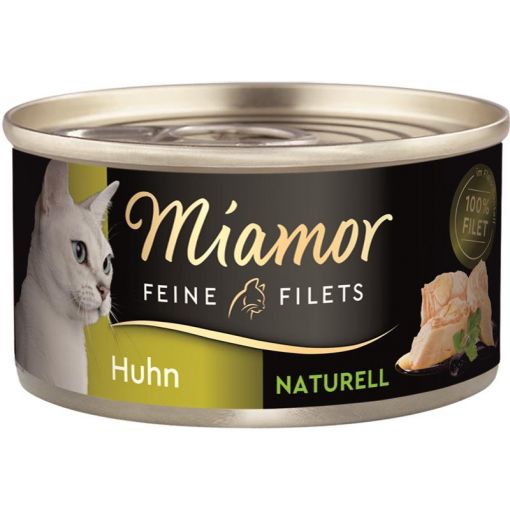 Miamor Dose Feine Filets Naturelle Huhn pur 80 g (Menge: 24 je Bestelleinheit)