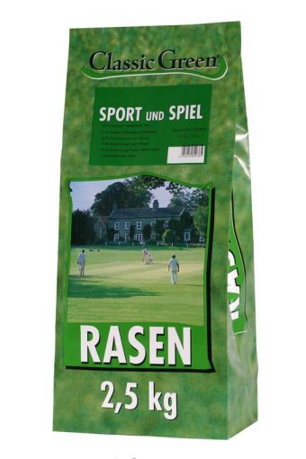 Classic Green Rasen Sport & Spiel Plastikbeutel 2,5kg (Menge: 4 je Bestelleinheit)