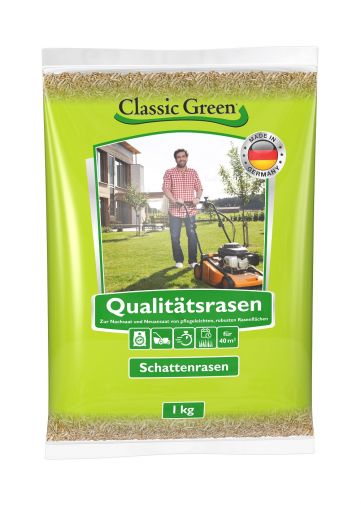 Classic Green Rasen Schattenrasen Plastikbeutel 1kg (Menge: 10 je Bestelleinheit)