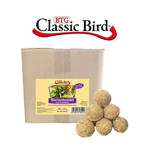 Classic Bird Gartenknödel mit Insekten 100 Stück ohne Netz & ohne Folie (Menge: 100 je Bestelleinheit)