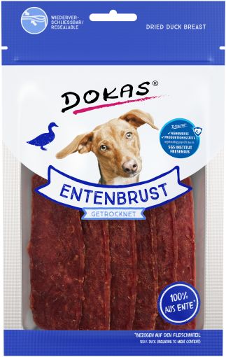 Dokas Dog Entenbrustfilet getrocknet 70 g (Menge: 12 je Bestelleinheit)