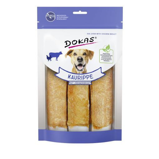 Dokas Dog Kaurippe mit Hühnerbrustfilet 210 g (Menge: 10 je Bestelleinheit)