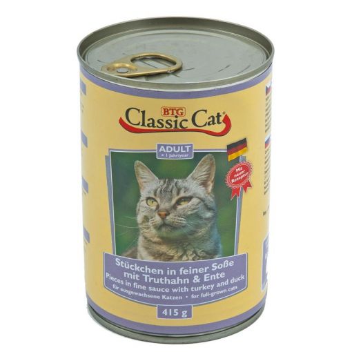 Classic Cat Dose Soße mit Truthahn & Ente 415g (Menge: 12 je Bestelleinheit)
