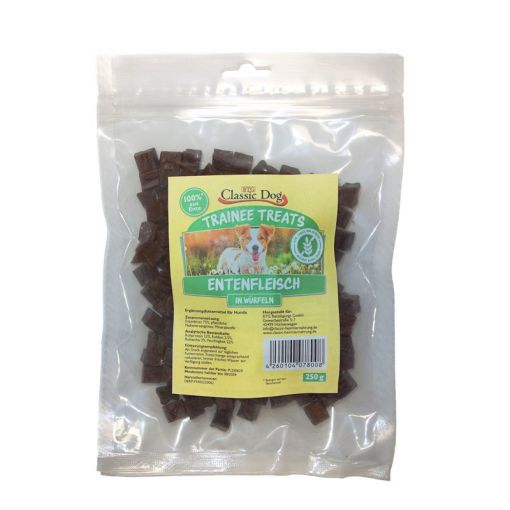 Classic Dog Trainee Treats Entenfleischw&uuml;rfel 250g