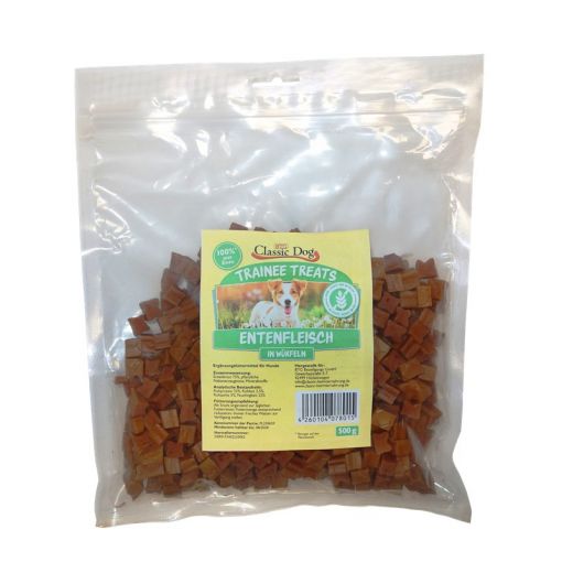 Classic Dog Trainee Treats Entenfleischwürfel 500g Classic Dog Trainee Treats Entenfleischwürfel 500g