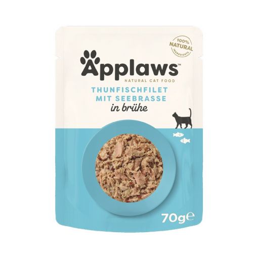 Applaws Cat Nassfutter P.B. Thunfischfilet & Brasse 70 g (Menge: 12 je Bestelleinheit)