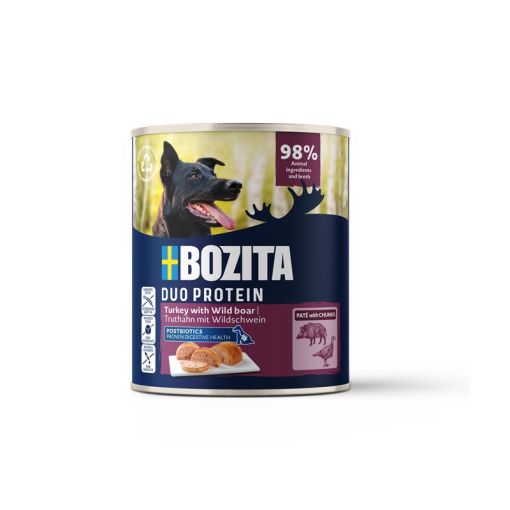 Bozita Dog Dose Pate Pute mit Wildschwein 800g (Menge: 6 je Bestelleinheit) Bozita Dog Dose Pate Pute mit Wildschwein 800g (Menge: 6 je Bestelleinheit)
