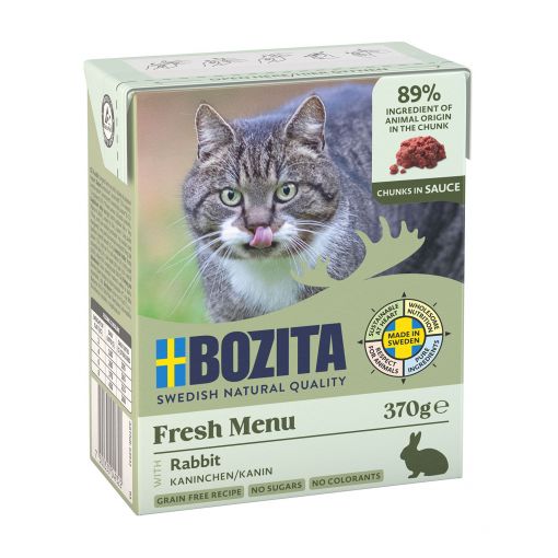 Bozita Häppchen in Sauce mit Kaninchen 370 g (Menge: 6 je Bestelleinheit)