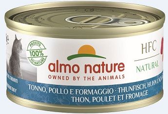Almo Nature HFC Natural Thunfisch, Huhn & Käse 70g (Menge: 24 je Bestelleinheit)