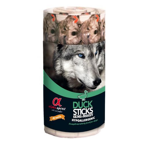 alpha spirit Dog Ristra Stick Ente 16er Pack (Menge: 12 je Bestelleinheit)