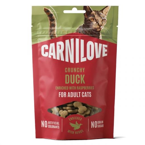 Carnilove Cat Crunchy Snack Duck with Raspberry 50g