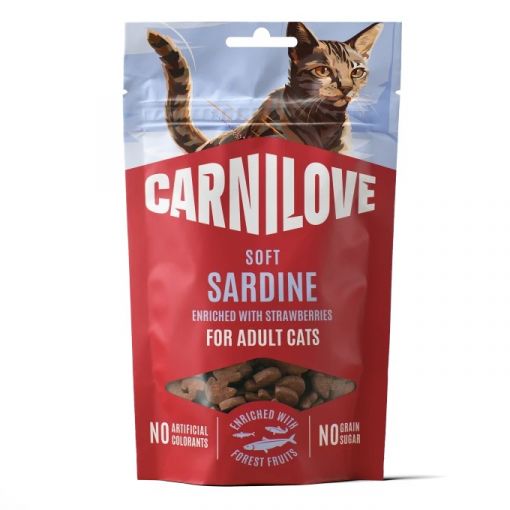 Carnilove Cat Soft Snack Sardine with Strawberry 50g