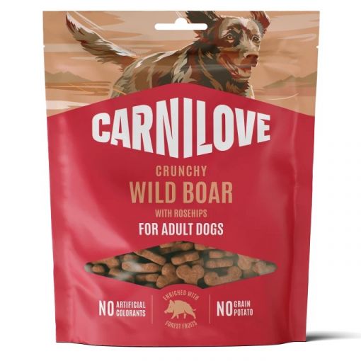Carnilove Dog Snack Crunchy Wild Boar with Rosehips 200g
