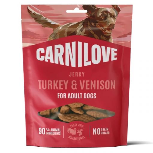 Carnilove Dog Snack Jerky Turkey with Venision 100g