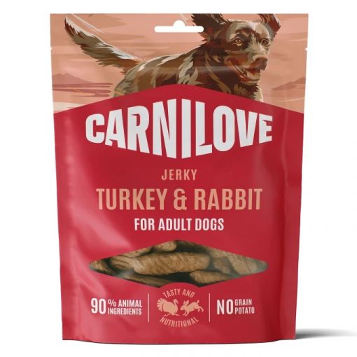 Carnilove Dog Snack Jerky Turkey & Rabbit 100g