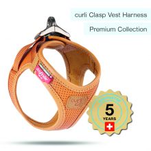 Curli Apple Leather Clasp Vest Geschirr braun XS