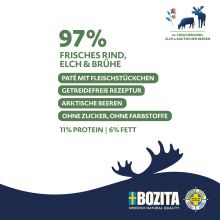 Bozita Purely Paté mit Elch 370 g (Menge: 6 je Bestelleinheit)